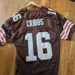 JOSH CRIBBS Cleveland Browns Jersey Men's Reebok Medium